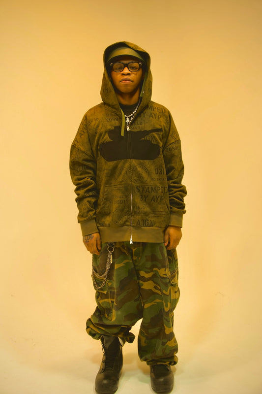 WAR STAMPED AYP HOODIE