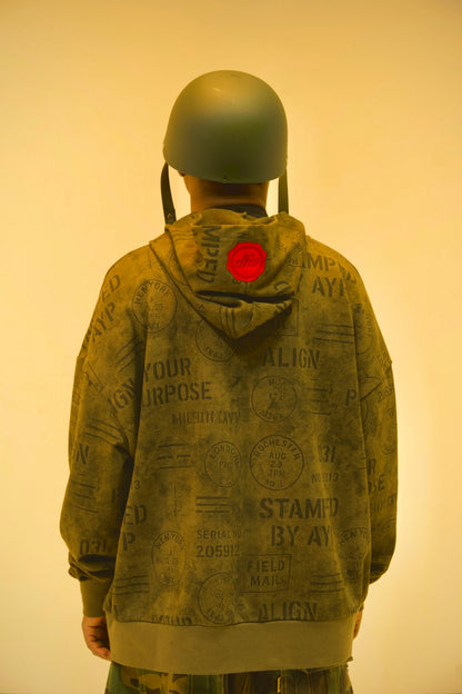 WAR STAMPED AYP HOODIE