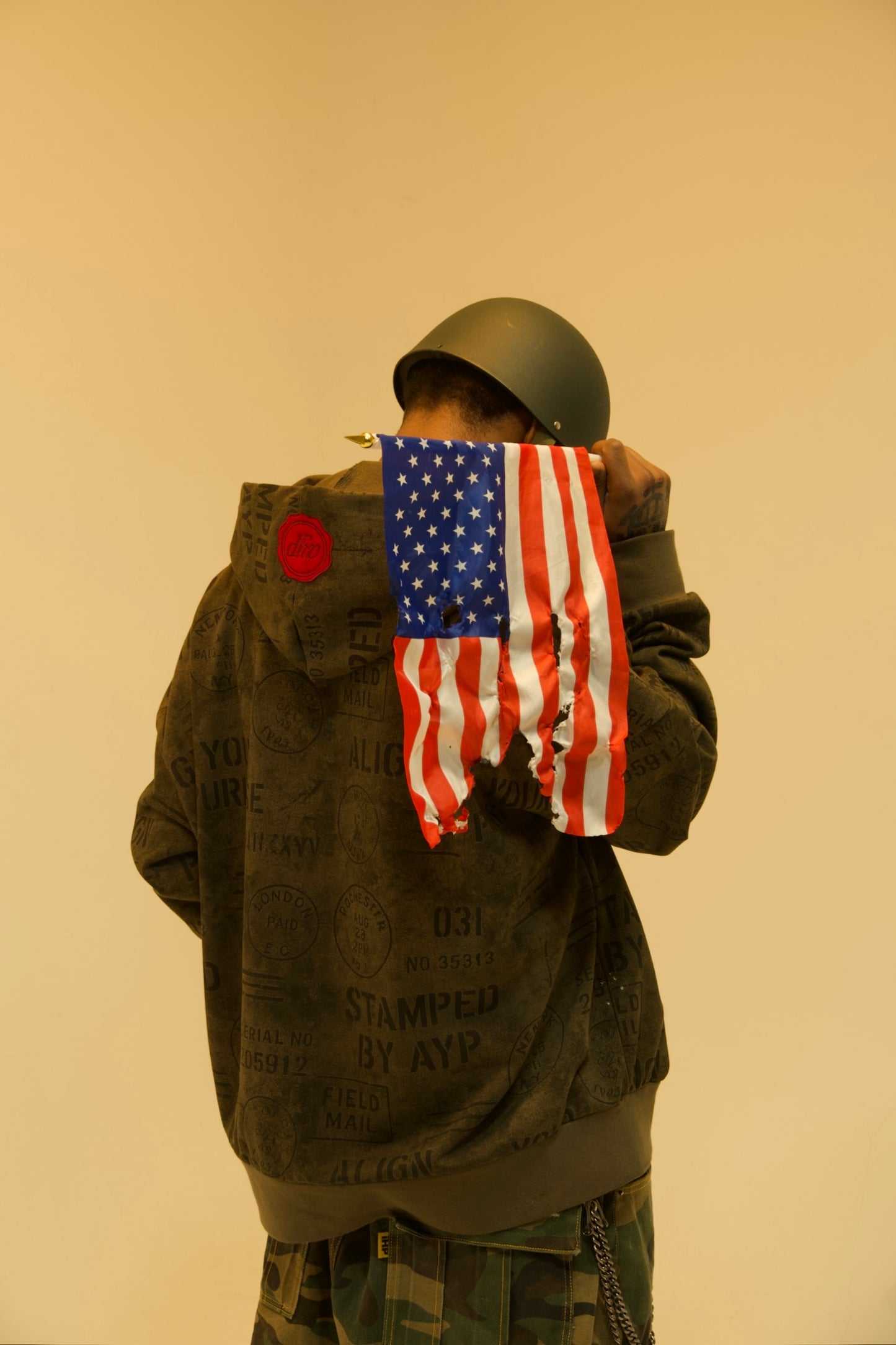WAR STAMPED AYP HOODIE