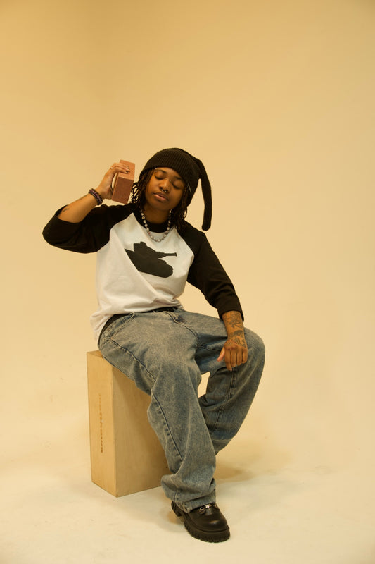 WAR STAMPED BASEBALL TEE
